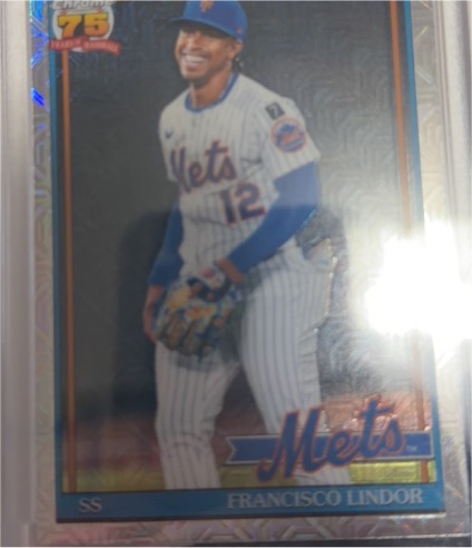 2026 Topps Series 1 Silver Pack Mojo #91C-90 Francisco Lindor — front