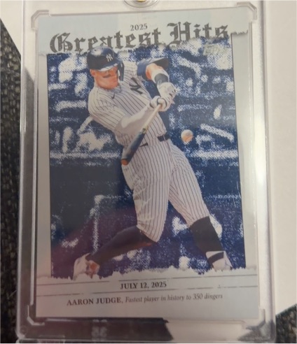 2025 Topps Series 1 Greatest Hits #GH-2 Aaron Judge — front