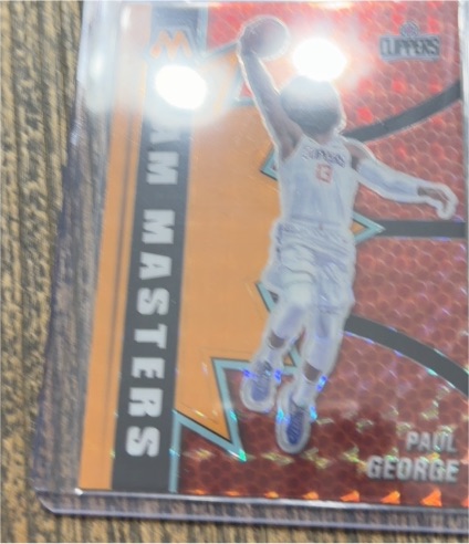 2020-21 Panini Mosaic Jam Masters #8 Paul George — front