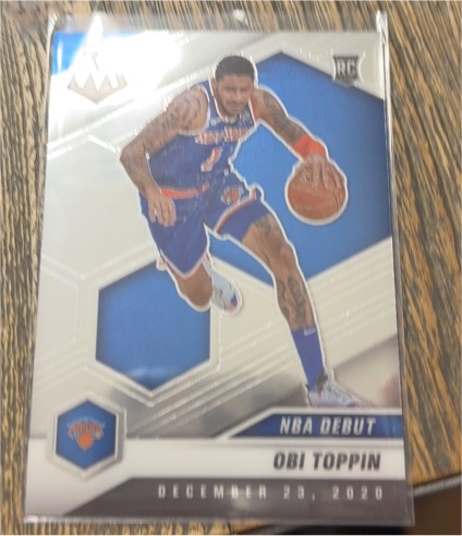 2020-21 Panini Mosaic NBA Debut #273 Obi Toppin — front