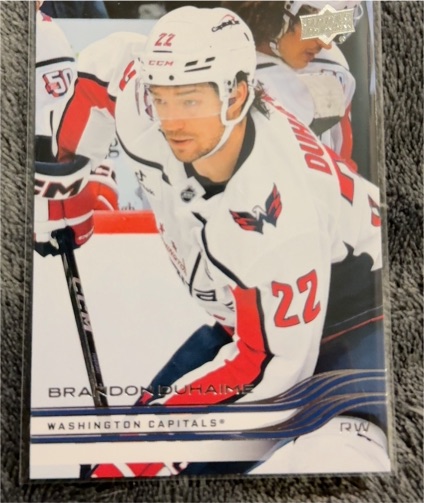 2025-26 Upper Deck #187 Brandon Duhaime Washington Capitals — front