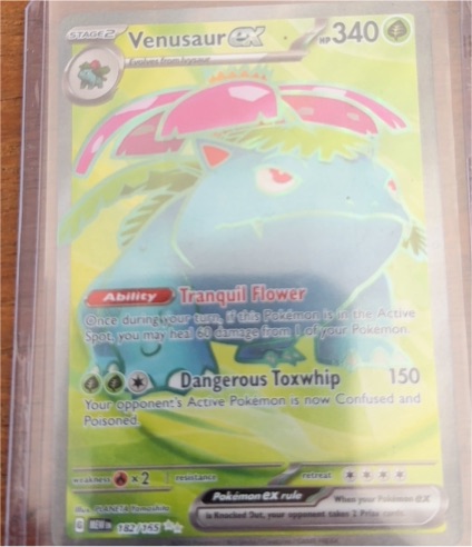 2023 Pokémon TCG Scarlet & Violet 151 #182/165 Venusaur ex — front