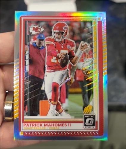 2025 Panini Donruss Optic #40 Patrick Mahomes II Silver Holo — front