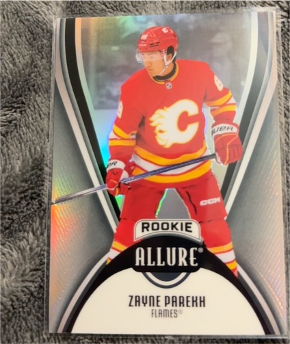 2025-26 Upper Deck Allure #102 Zayne Parekh Rookie Calgary Flames — front