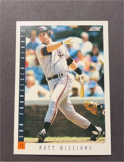 1993 Score #46 Matt Williams — front