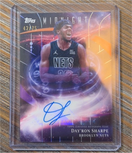 2025-26 Topps Midnight Stroke of Midnight #SM-DS Day'Ron Sharpe — front
