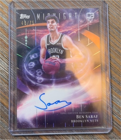 2025 Topps Midnight #SMR-BS Ben Saraf — front