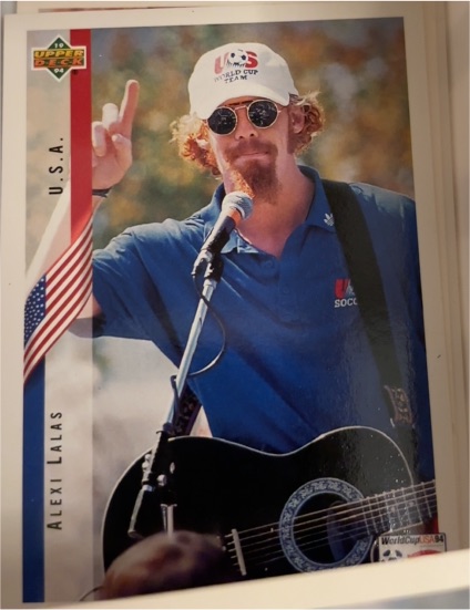 1994 Upper Deck World Cup Heroes and All-Stars #2 Alexi Lalas — front