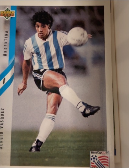 1994 Upper Deck World Cup #236 Sergio Vasquez — front