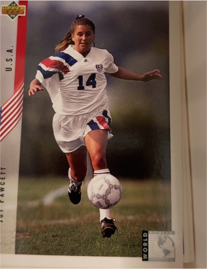 1994 Upper Deck World Cup #272 Joy Fawcett — front