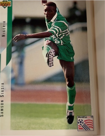 1994 Upper Deck World Cup #200 Samson Siasia — front