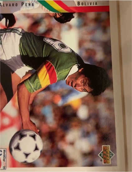 1994 Upper Deck World Cup #222 Alvaro Pena — front