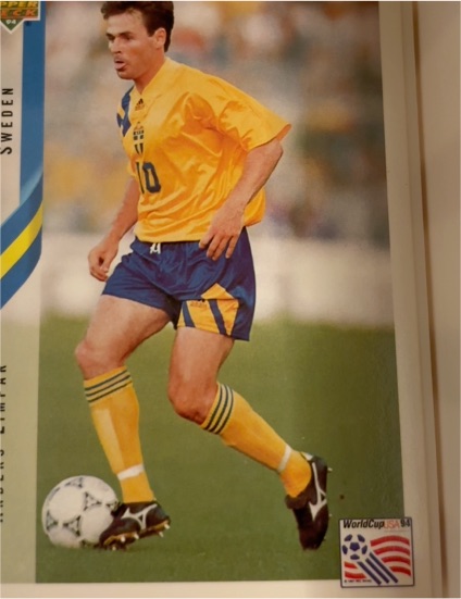1994 Upper Deck World Cup #90 Anders Limpar — front