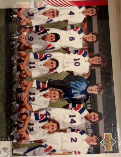 1994 Upper Deck World Cup #275 USA Women's National Team — front