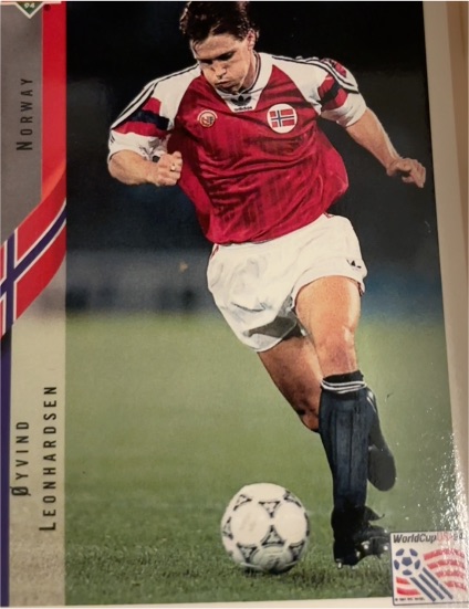 1994 Upper Deck World Cup #122 Oyvind Leonhardsen — front