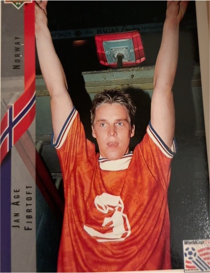 1994 Upper Deck World Cup #118 Jan Age Fjortoft — front