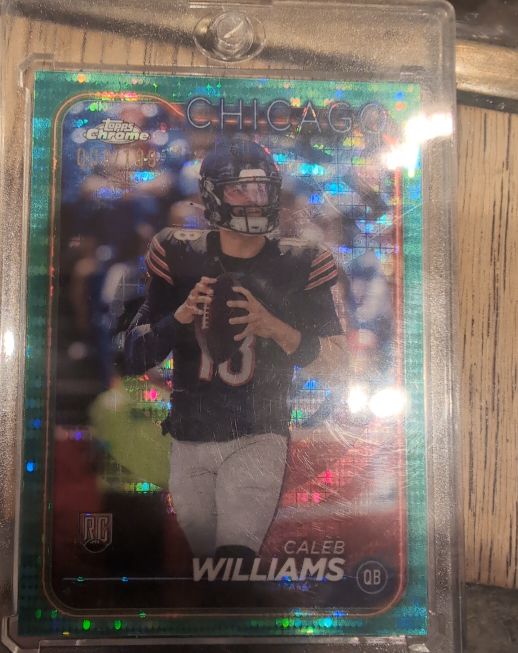 2024 Topps Chrome #202 Caleb Williams RC Chicago Bears — front