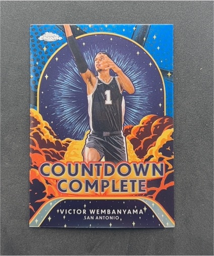 2024-25 Topps Chrome #CC-1 Victor Wembanyama Countdown Complete — front