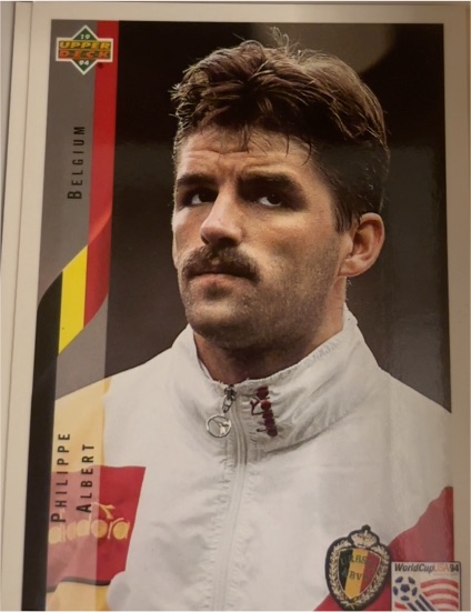 1994 Upper Deck World Cup Contenders #104 Philippe Albert — front