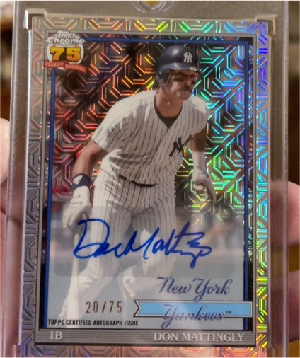 2026 Topps Chrome 75 Years #91C-29 Don Mattingly — front