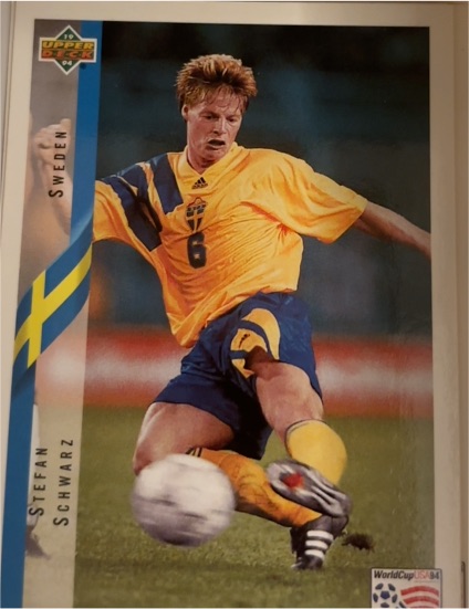1994 Upper Deck World Cup #91 Stefan Schwarz — front