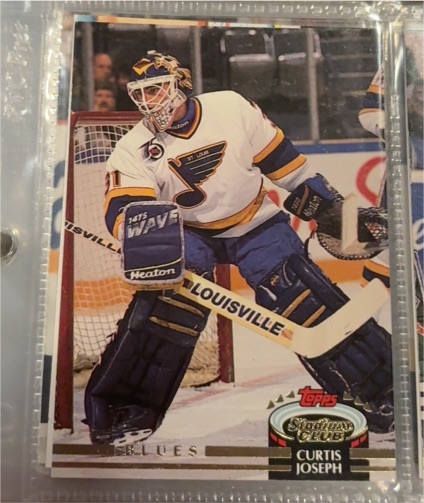 1992-93 Topps Stadium Club #327 Curtis Joseph — front
