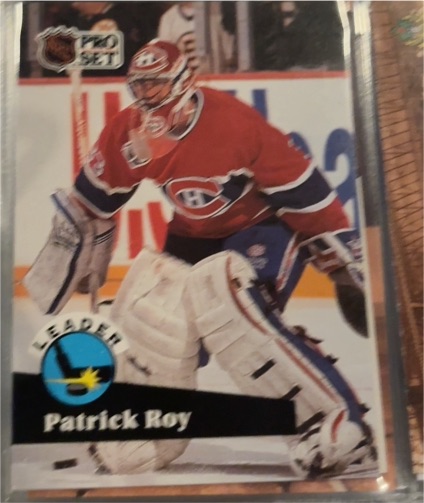 1991-92 Pro Set #599 Patrick Roy — front
