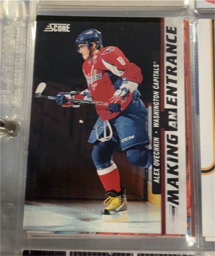 2011-12 Score Making An Entrance #4 Alex Ovechkin — front