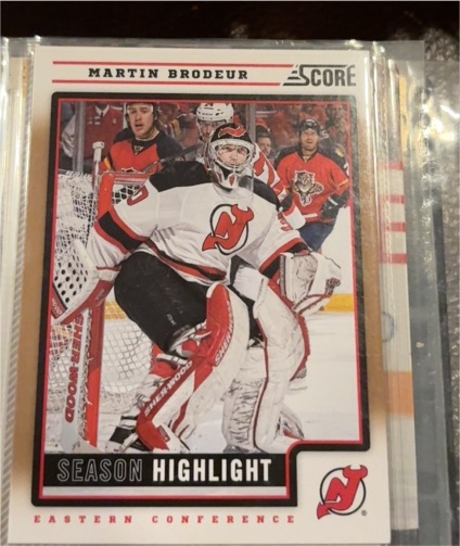 2012-13 Score #30 Martin Brodeur Season Highlight — front