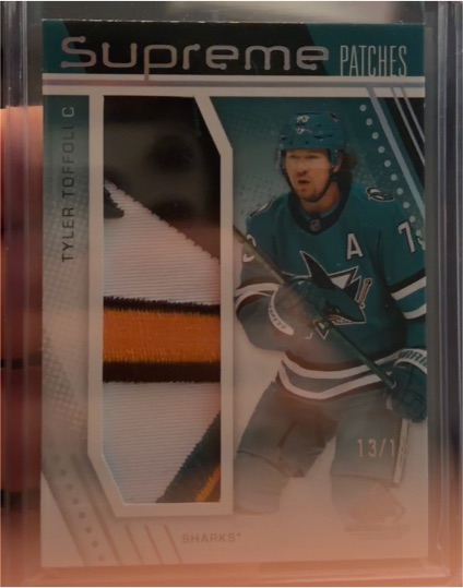 2023-24 Upper Deck SP Game Used Supreme Patches #SP-TO Tyler Toffoli — front