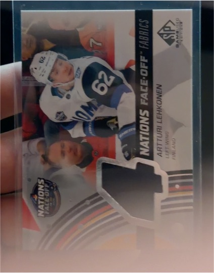 2025-26 Upper Deck SP Game Used 4 Nations Face Off Fabrics #4N-AL Artturi Lehkonen — front