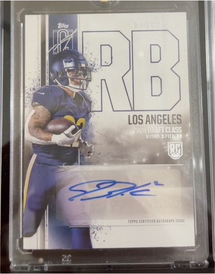 2024 Topps Signature Class #RCA-BC Blake Corum Rookie Auto — front
