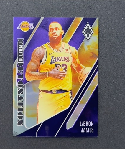 2023-24 Panini Phoenix #8 LeBron James Operation Detonation — front
