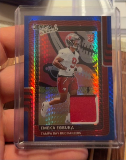 2025 Panini Donruss Optic Threads #DTBH-EGA Emeka Egbuka — front