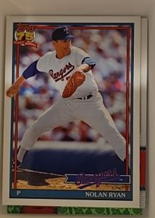 1991 Topps #T91-97 Nolan Ryan — front
