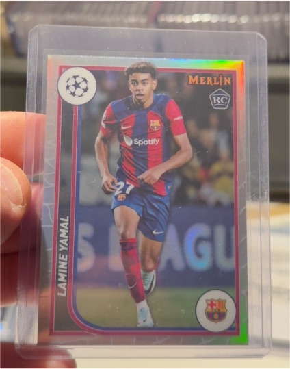 2023-24 Topps Merlin Chrome #27 Lamine Yamal — front