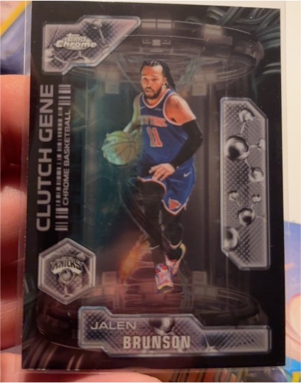 2025-26 Topps Chrome Clutch Gene #CG-12 Jalen Brunson — front
