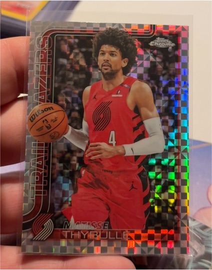 2025-26 Topps Chrome #169 Matisse Thybulle X-Fractor — front