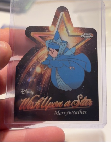 2025 Topps Disney Wonder #W-12 Merryweather Wish Upon a Star Chrome Die-Cut — front