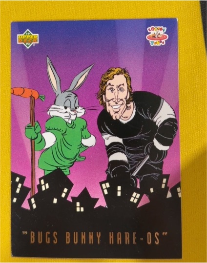 1993 Upper Deck Bugs Bunny Hare-Os #BBH2 Wayne Gretzky — front
