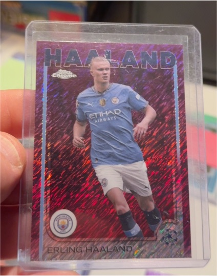 2024-25 Topps Chrome UEFA #9 Erling Haaland — front