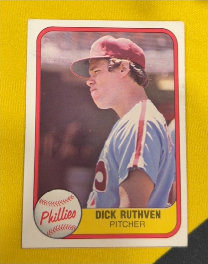 1981 Fleer #16 Dick Ruthven — front