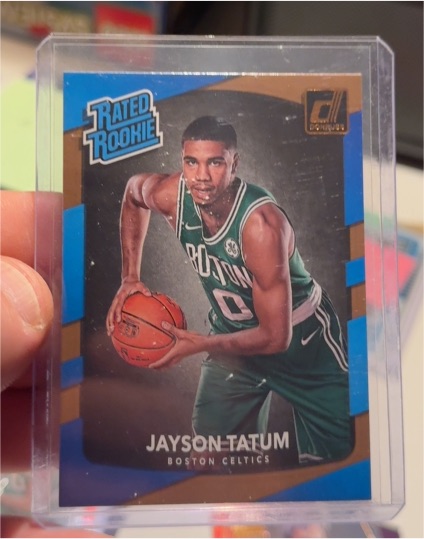 2017-18 Panini Donruss Rated Rookie #198 Jayson Tatum — front