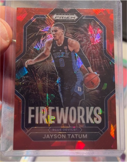 2023 Panini Prizm Draft Picks #20 Jayson Tatum Fireworks — front
