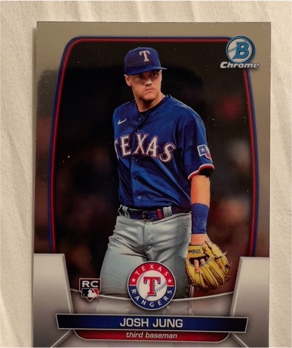 2023 Bowman Chrome #21 Josh Jung Rookie Card — front