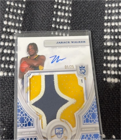 2023-24 Topps Royalty #RA-JWA Jarace Walker Rookie Patch Auto — front