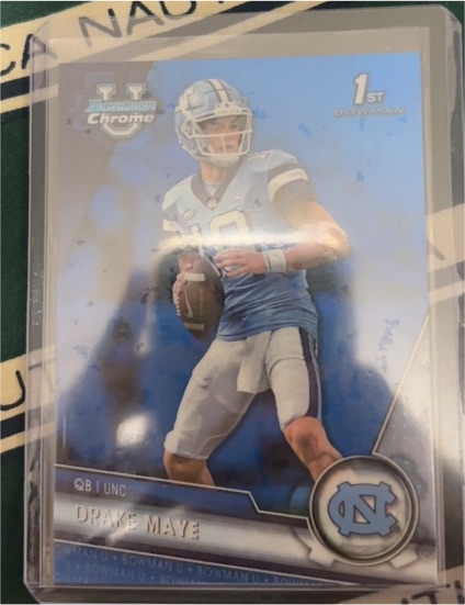 2023 Bowman Chrome University #200 Drake Maye — front
