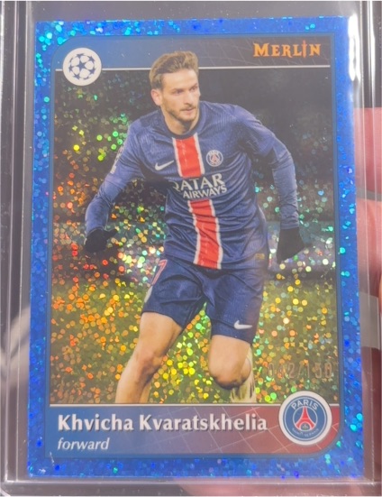 2024-25 Topps Merlin UEFA Club Competitions #177 Khvicha Kvaratskhelia — front