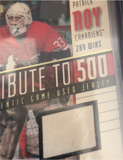 2001 Pacific Patrick Roy Tribute To 500 #3 — front
