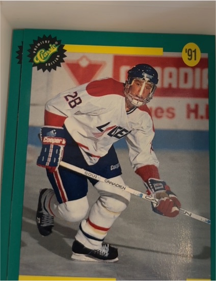 1991 Classic #28 Ice Hockey Card — front
